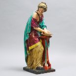 Large Staffordshire Pearlware Figure Emblematic of Purity, c.1800, height 29.1 in — 74 cm