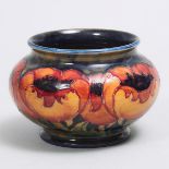 Moorcroft Poppy Vase, c.1925, height 3.3 in — 8.5 cm, diameter 5 in — 12.7 cm