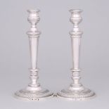 Pair of Mexican Silver Table Candlesticks, Y. Duran, Mexico City, c.1830, height 10.2 in — 26 cm (2