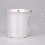 English Silver Small Mug, C.J. Vander, London, 1965, height 3.2 in — 8.2 cm