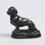 Irénée Rochard (French, 1906–1984), SEATED DACHSHUND, 3.25 x 3.5 in — 8.3 x 8.9 cm