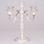 Canadian Silver Five-Light Candelabrum, Henry Birks & Sons, Montreal, Que., 1971, height 10.6 in — 2