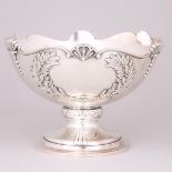 Japanese Silver Footed Bowl, 20th century, height 7.3 in — 18.5 cm, diameter 10.6 in — 27 cm
