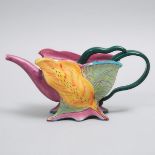 Deborah Black, Floral Form Pottery Teapot, 1993, length 13 in — 33 cm