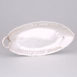 American Silver Leaf Shaped Dish, International Silver Co., Meriden, Ct., 20th century, length 12.4