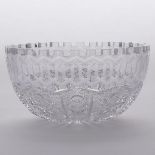 Roden 'Norman' ('Alhambra') Pattern Cut Glass Berry Bowl, c.1910, height 4.5 in — 11.5 cm, diameter