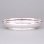 Swiss Silver Shallow Oval Bowl, Jezler, Schaffhausen, 20th century, length 10.8 in — 27.5 cm