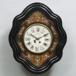 French Oeil de Boeuf Wall Clock, mid 19th century, 24 x 20 in — 61 x 50.8 cm