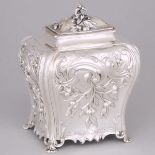 George III Silver Tea Caddy, of Canadian interest, Robert Cruickshank, London, 1766, height 5.5 in —