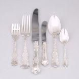 Assembled Canadian Silver 'Louis XV' Pattern Flatware Service, Henry Birks & Sons, Roden Bros. and R
