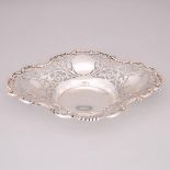 Edwardian Silver Pierced Oval Dish, James Dixon & Sons, Sheffield, 1905, length 9.4 in — 24 cm