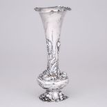 American Silver Vase, George W. Shiebler & Co., New York, N.Y., for J.C. Grogan, early 20th century,