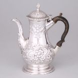 George III Silver Small Coffee Pot, John Scofield (probably), London, 1773, height 7.5 in — 19 cm