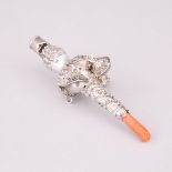 William IV Silver Child's Rattle and Whistle, Francis Clark, Birmingham, 1836, length 4 in — 10.2 cm
