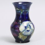 Moorcroft Pansy Vase, c.1920, height 6.3 in — 15.9 cm