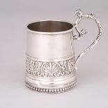 American Silver Mug, Baldwin Gardiner, New York, N.Y., c.1830-40, height 4.5 in — 11.4 cm