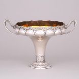 German Silver Two-Handled Centrepiece, Adolf Pegau, Pforzheim, early 20th century, 10.1 x 15.3 in —