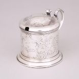 Victorian Silver Mustard Pot, Robert John Harvey, London, 1848, height 3.3 in — 8.3 cm