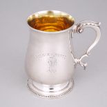 George III Silver Baluster Mug, Thomas Chawner, London, 1785, height 5.1 in — 13 cm