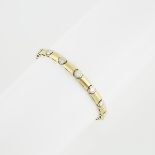 14k Yellow Gold Straightline Bracelet, set with 15 brilliant cut diamonds (approx. 3.15ct.t.w.)