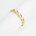 Italian 18k Yellow Gold Link Bracelet, links designed as tree branches (safety clasp broken)