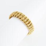 18k Yellow Gold Double Oval Link Bracelet