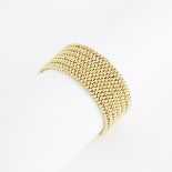 18k Yellow Gold Strap Bracelet