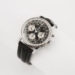 Breitling Cosmonaute Wristwatch With Chronograph, circa 1970; reference #809; 40mm; 24 hour 17 jewel