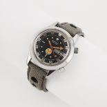 Blancpain 'Fifty Fathoms' Wristwatch With Day And Date, rare twin crown model; circa 1970; case #209