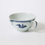 A Small Bowl-Shaped Jug from the Nanking Cargo, Qianlong Period, Circa 1750, 清 乾隆 约1750年 '南京号' 海捞瓷碗式