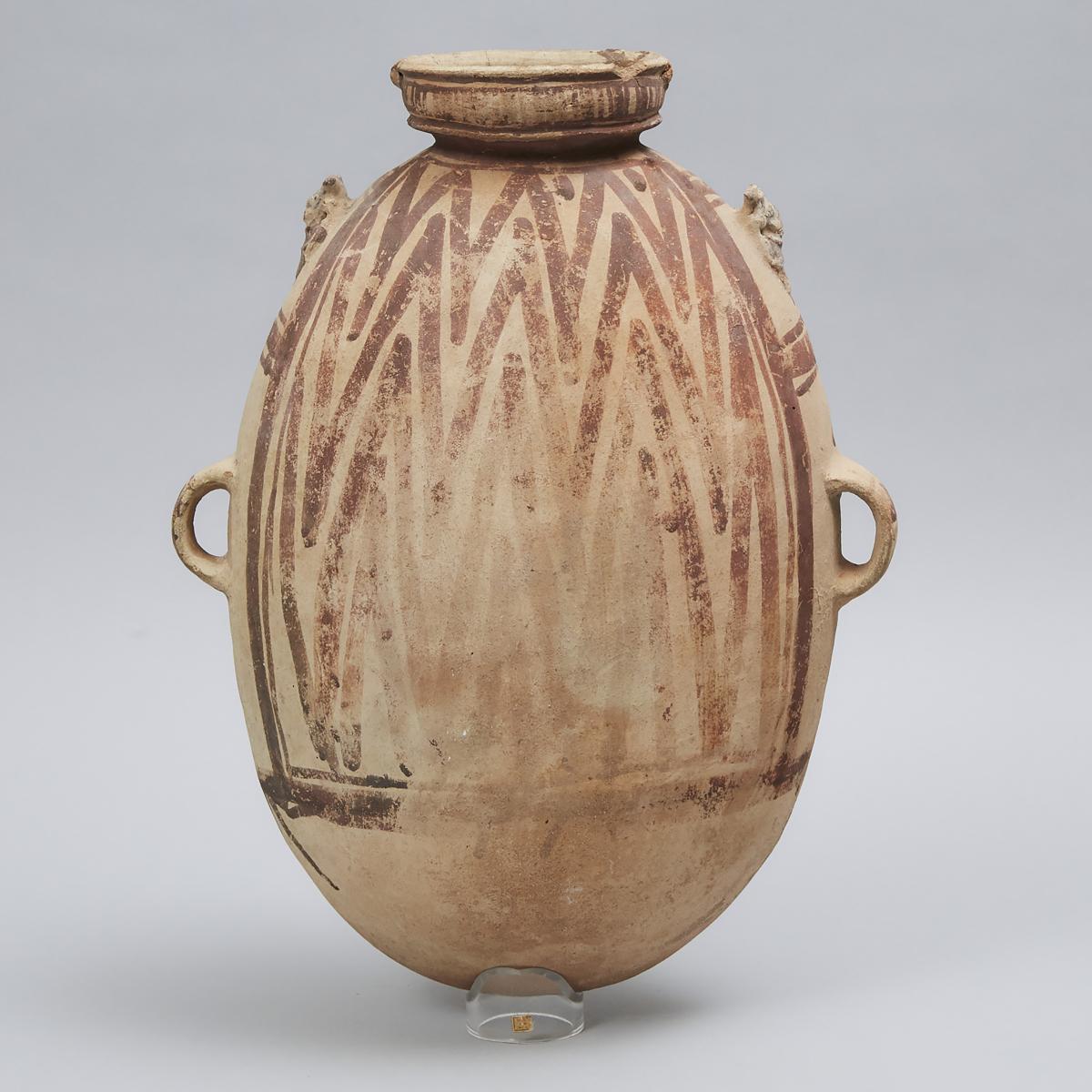 Large Chancay Pottery Olla, West Peru, 1000 - 1470 AD, height 17.5 in — 44.5 cm - Image 3 of 4