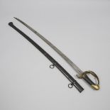 French Heavy Cavalry Officer's Sword, 19th century, overall length 43.5 in — 110.5 cm