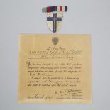 Field Marshall B. L. Montgomery, Commander-in-Chief, Certificate of Merit to L. Cpl. J. L. Slater, R