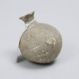 Persian or Helenistic Period Levantine-Holy Land Grey Pottery Arybellos, 586-100 B.C., height 3.5 in