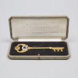 Ceremonial Presentation Key to the City of Tokyo, Japan, c.1960, 20.5 x 10 in — 52.1 x 25.4 cm