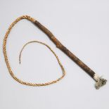 Jamaican Lacebark Slave Whip, 19th century, length 76 in — 193 cm
