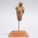 Small Greek Terracotta Figure of a Comic Theatre Actor, c. 200 BC