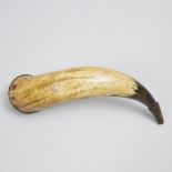 American Revolutionary War Corps of Invalids Powder Horn Engraved; John Luddiman, His Horn, October