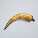 American Revolutionary War Engraved Powder Horn, Boston, c.1776, length 13.6 in — 34.5 cm