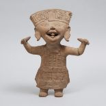 Vercruz Pottery Smiling (Sonrientes) Figure, South East Mexico, 600 - 700 A.D., height 14.25 in — 36