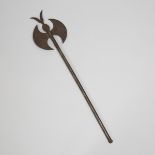 Indo-Persian Double Headed Processional Tabar Battle Axe, 19th century, length 27.25 in — 69.2 cm