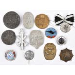7 Third Reich pin back ‘tinnies’, including ‘Tag der Arbeit 1934’, similar 1935, ‘1 Mai 1937’, ‘