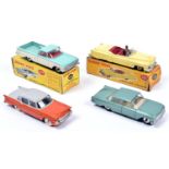 4 Dinky Toys. A Chevrolet El Camino Pick-Up Truck (449). In turquoise and cream with red interior,