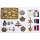 Three: 1939-45 star, Africa star, War medal ( un-named as issued in Navy carton to JX195892 W