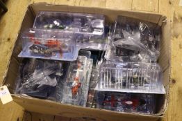 A quantity of AMER Collection etc model Helicopters and Fixed-Wing Aircraft. In Military and Coast