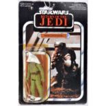 A Palitoy Star Wars Return of the Jedi Rebel Commando vintage 3.75" figure. On a sealed 1983 65 back