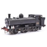 An O Gauge, 32mm, kit built BR (WR) Class 57xx 0-6-0PT locomotive for 2-rail running. A well