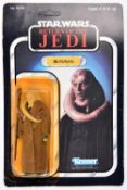 A Kenner Star Wars Return of the Jedi Bib Fortuna vintage 3.75" figure. On a sealed 1983 unpunched