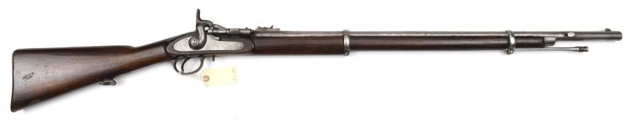 A .577” smooth bore 2 band Snider rifle, 48” overall, barrel 30½” with government proofs and sale