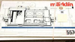 A Marklin Gauge One (Spur 1), 45mm, Deutsche Bahn Kof 0-4-0 Diesellokomotive, 323 021-6 (5574) for